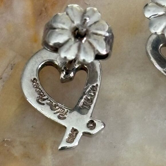 Tiffany & Co. Paloma Picasso Loving Heart Earrings Sterling Silver - Picture 4 of 9